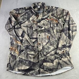 Mossy Oak Explorer Treestand Long Sleeve Button Up Shirt Lg Camouflage Camo